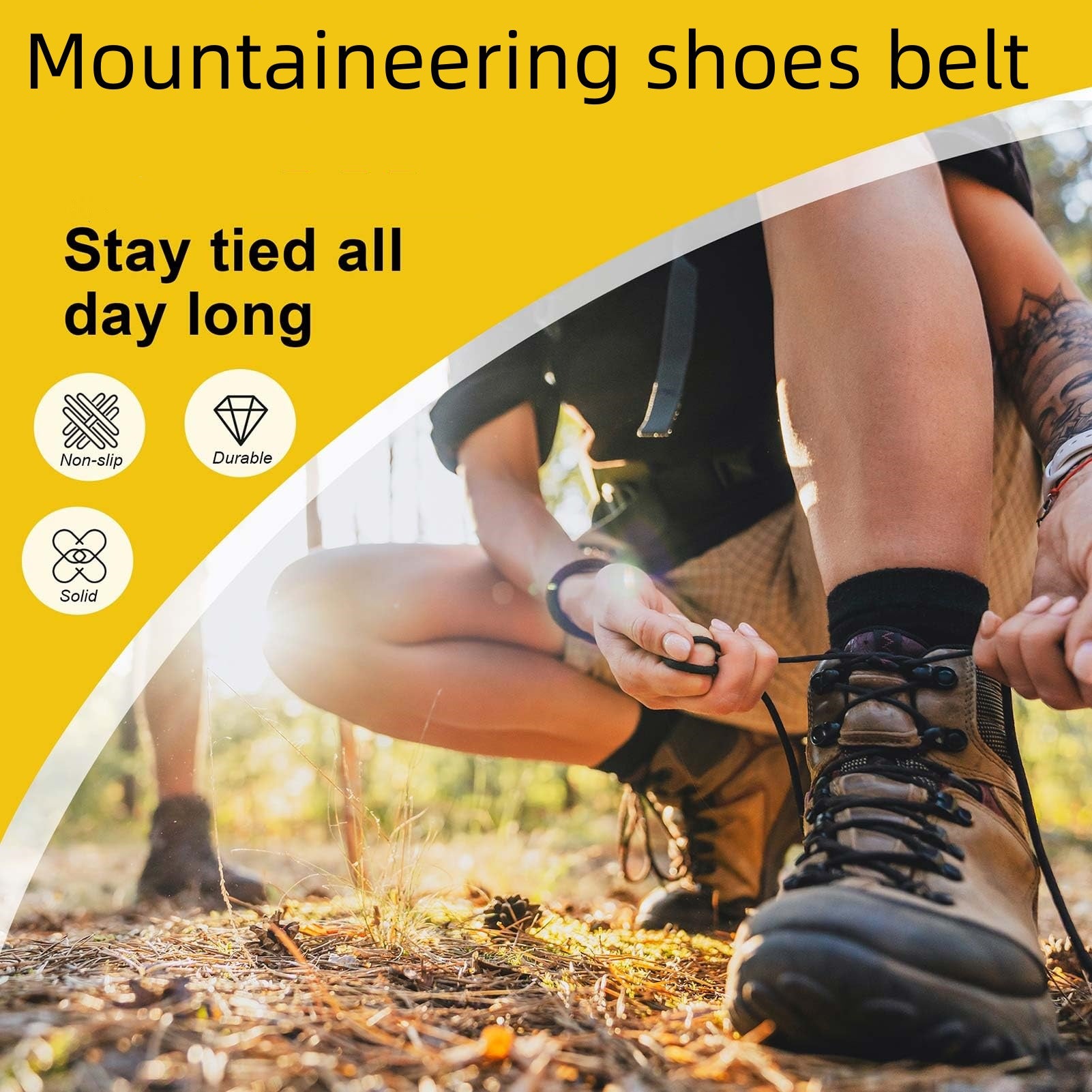 Outdoor Work And Hiking Boots Shoelaces